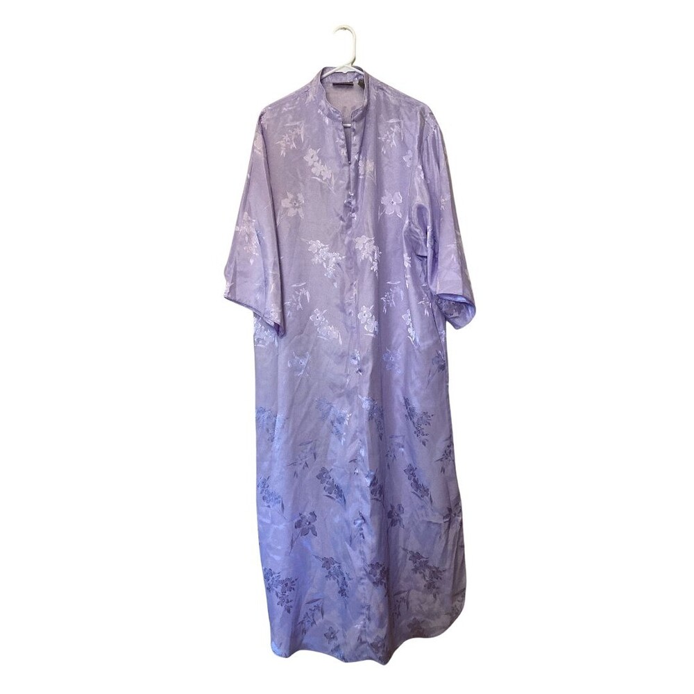 Vintage Valerie Stevens Floral Lilac Robe - size M